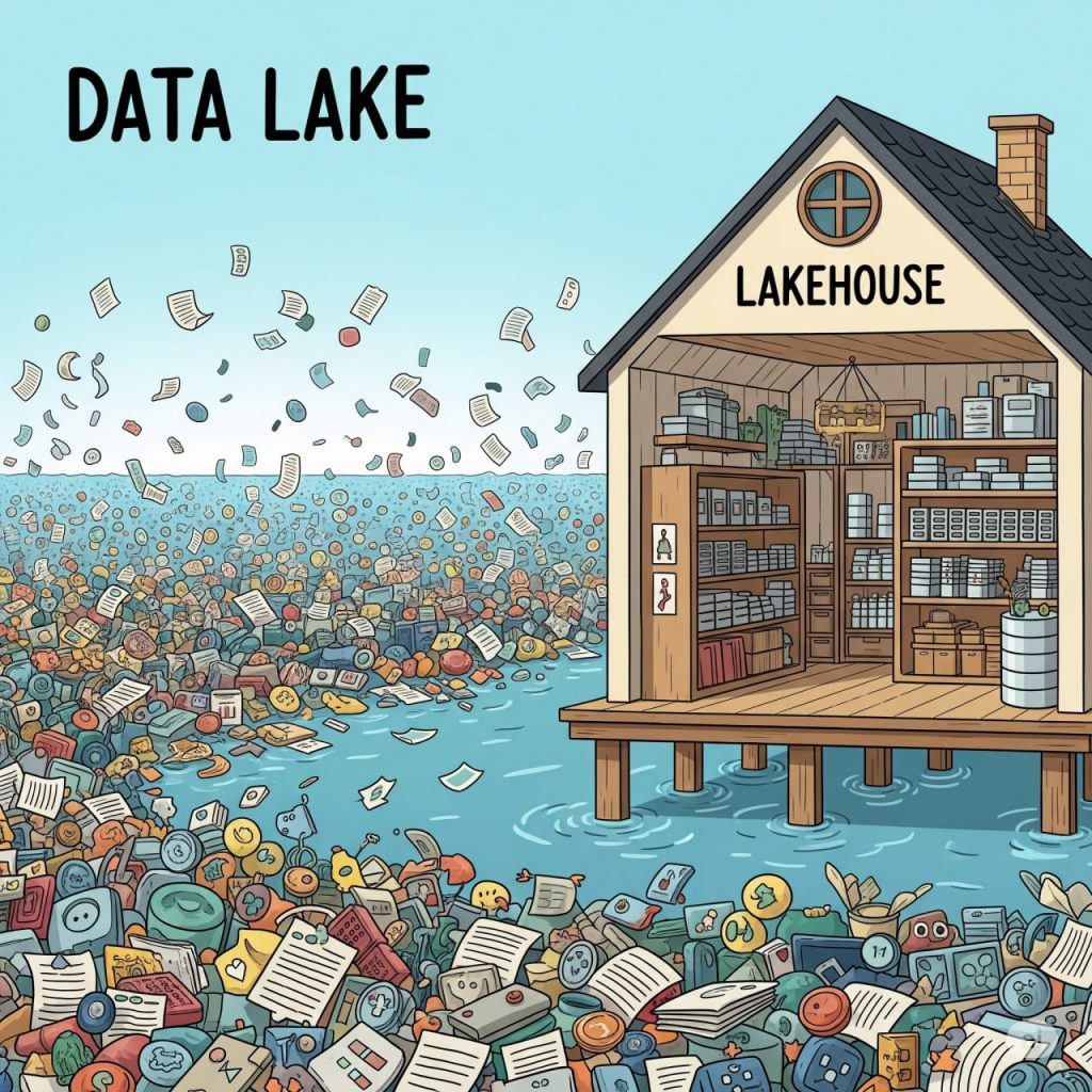 Data lake - хорошо иметь домик на озере - юмор от https://test.bigdataschool.ru
