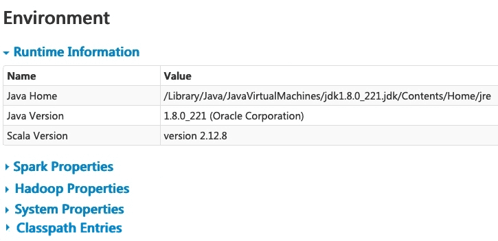 Apache Spark GUI