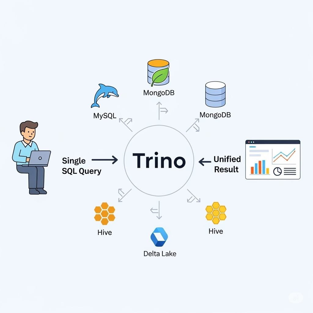 Что это Трино SQL engine - Трино курсы для аналитиков данных https://test.bigdataschool.ru/courses/trino-trino-dlya-inzhenerov-dannyh/