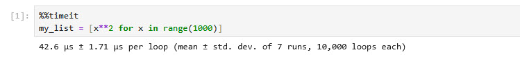Использование Jupyter Notebook magic команд