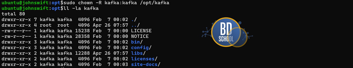 Формирование каталога для установки Apache kafka