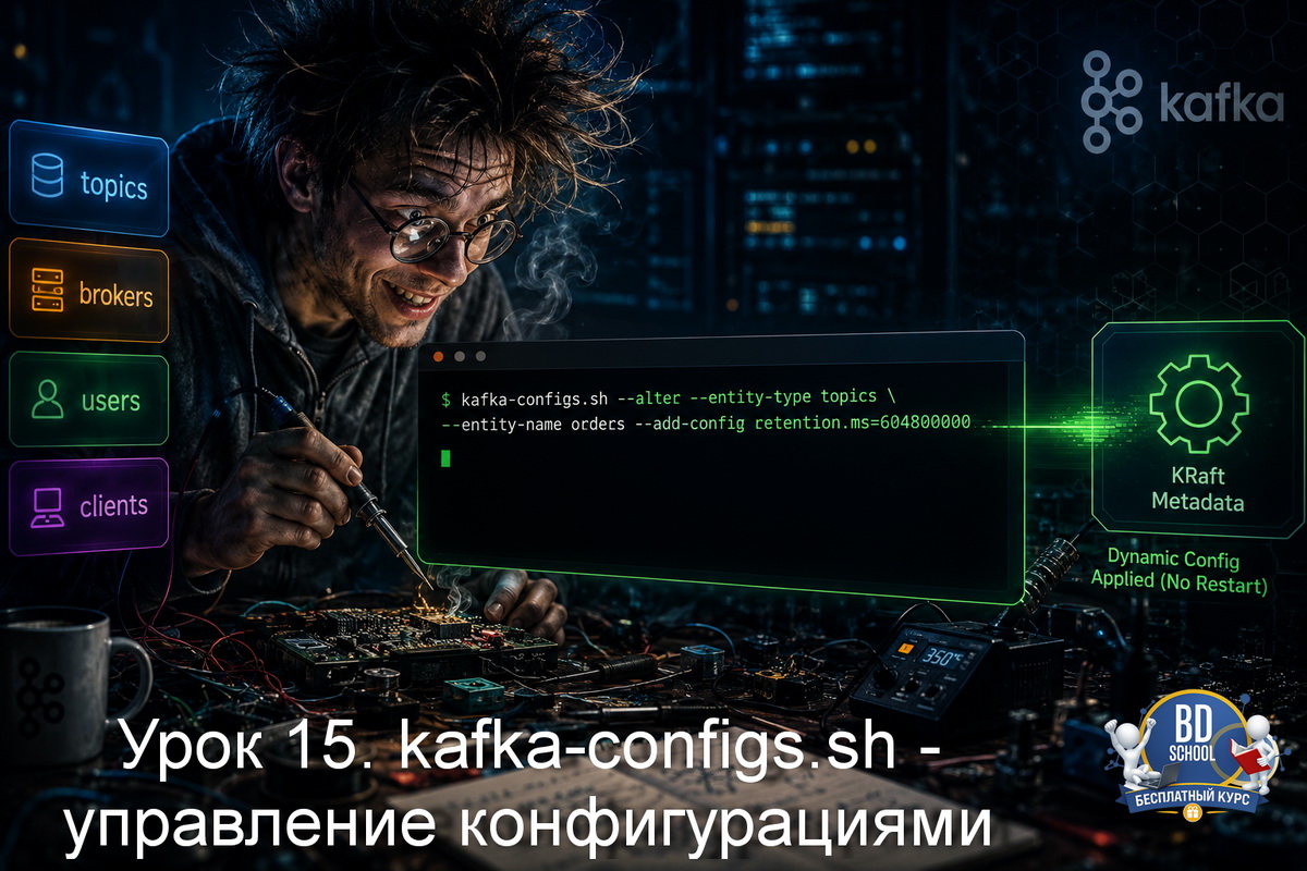 Как управлять конфигурацией топиков, групп в Apache Kafka